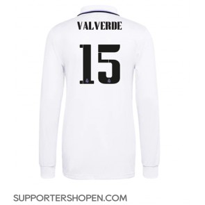 Real Madrid Federico Valverde #15 Hemma Matchtröja 2022-23 Långärmad